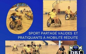 🏉🐬 Rugby-XIII-Fauteuil de 18h00 à 20h00 au Gymnase Charlie Chaplin
