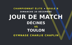 🏉 Le DRL reçoit Toulon au Gymnase Charlie Chaplin
