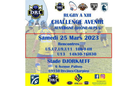 Challenge Avenir 25/03